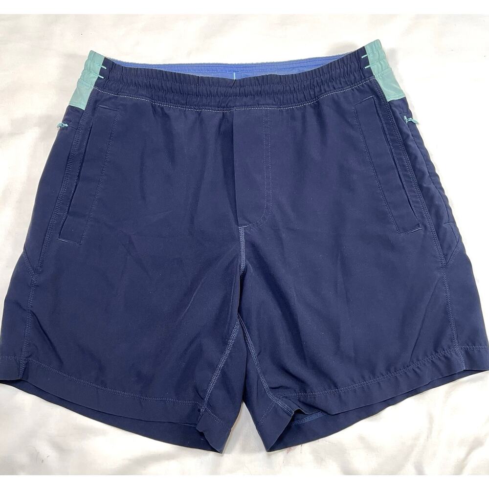 Birdogs The Kerfuffles Shorts Mens Size S Navy Blue Drawstring Lined Casual READ